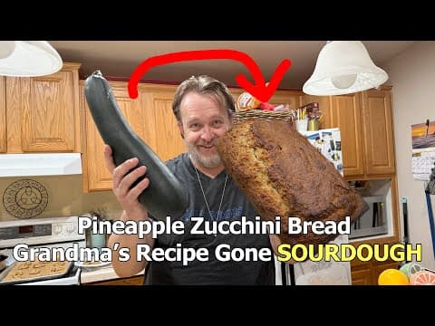 Discover the Artisan Twist: Long-Fermented Pineapple Zucchini Sourdough Bread